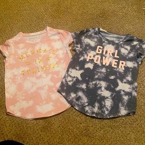 2 girl short sleeve tops